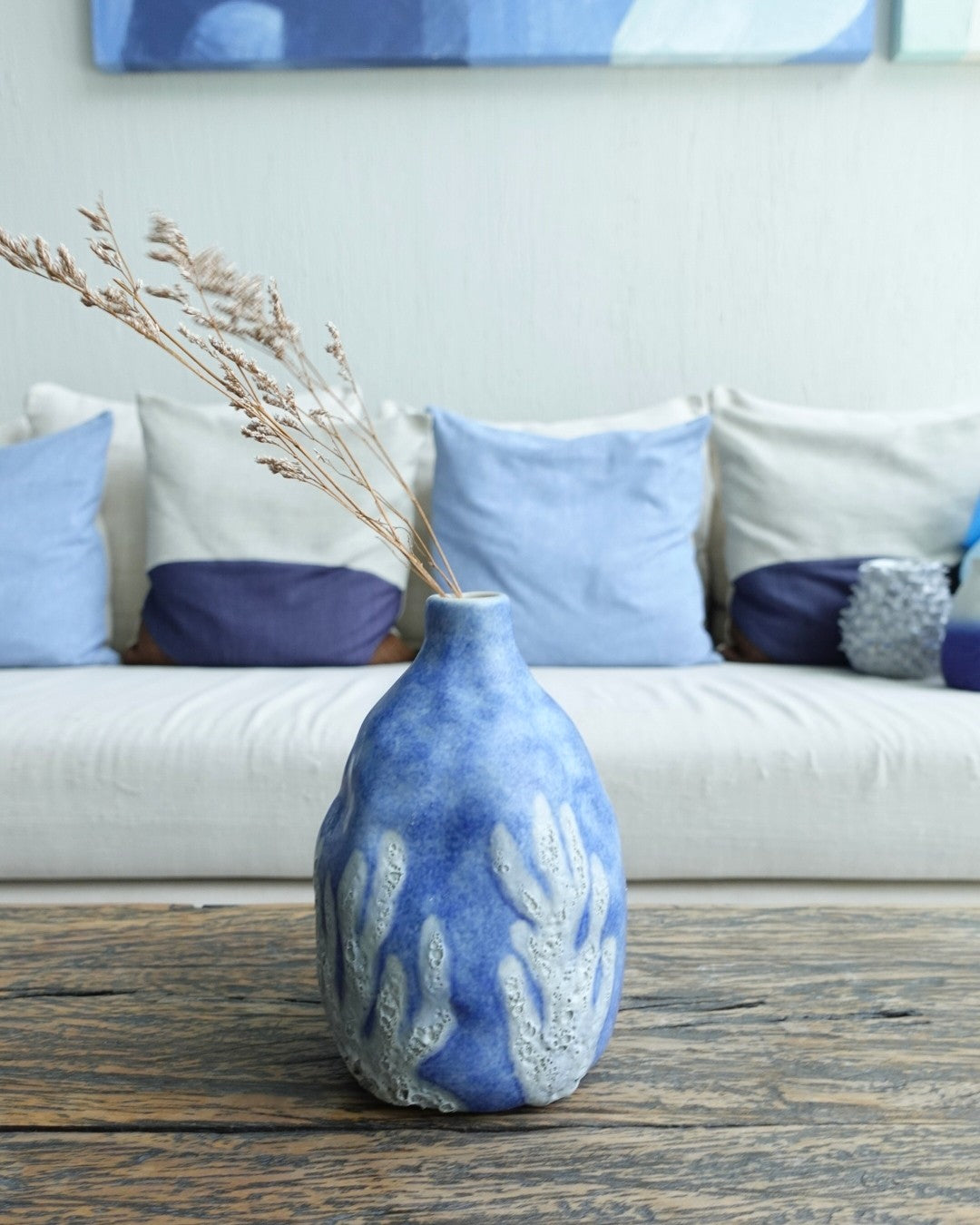 Coral Azul – Ceramic Vase