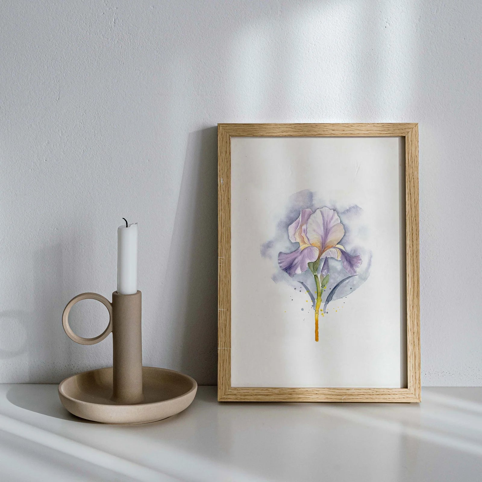 Print Cloudy Lily - Floral Watercolor