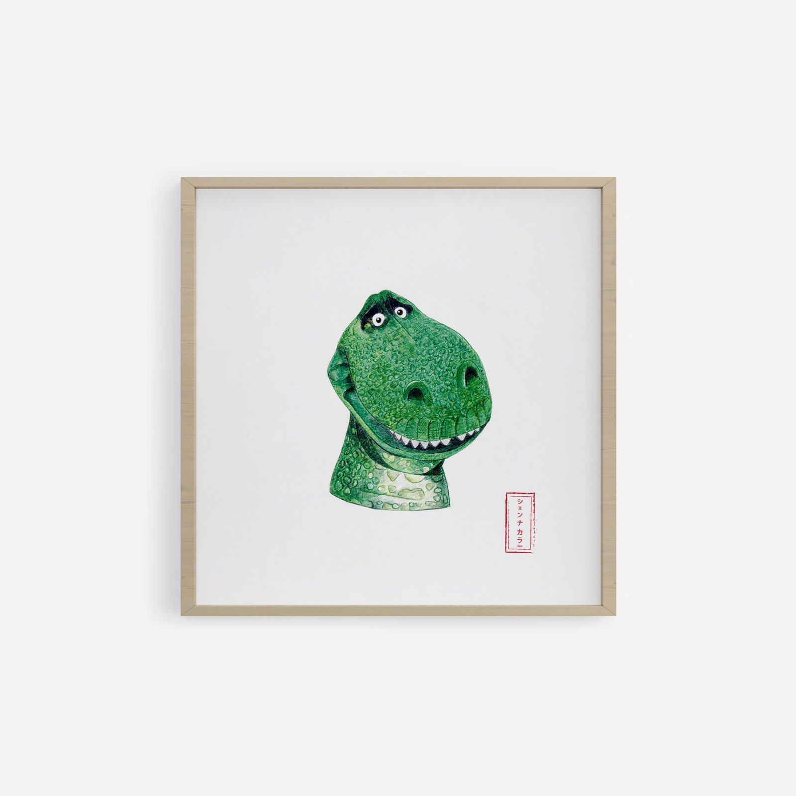 Rex ballpoint pen drawing – Fine Art – Shienakara by Karen Novoa
